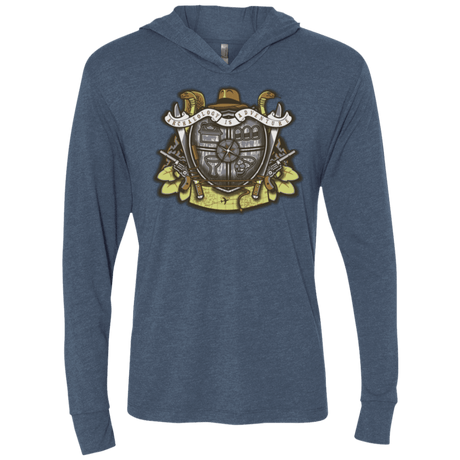 T-Shirts Indigo / X-Small Adventurer's Crest Triblend Long Sleeve Hoodie Tee