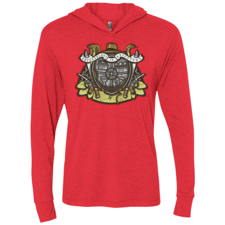 T-Shirts Vintage Red / X-Small Adventurer's Crest Triblend Long Sleeve Hoodie Tee
