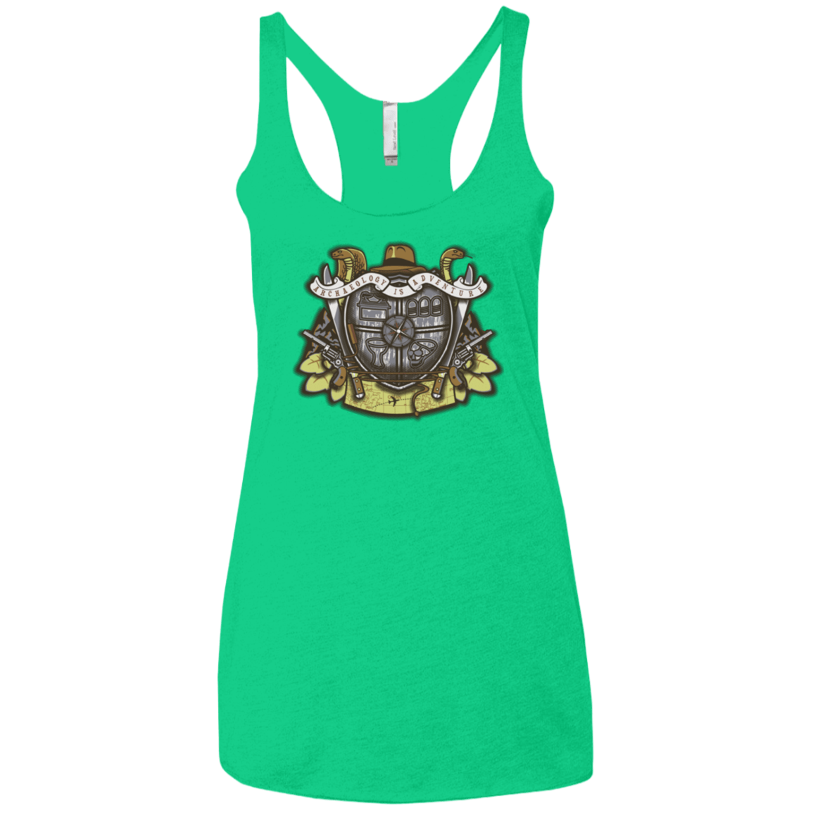 T-Shirts Envy / X-Small Adventurer's Crest Women's Triblend Racerback Tank