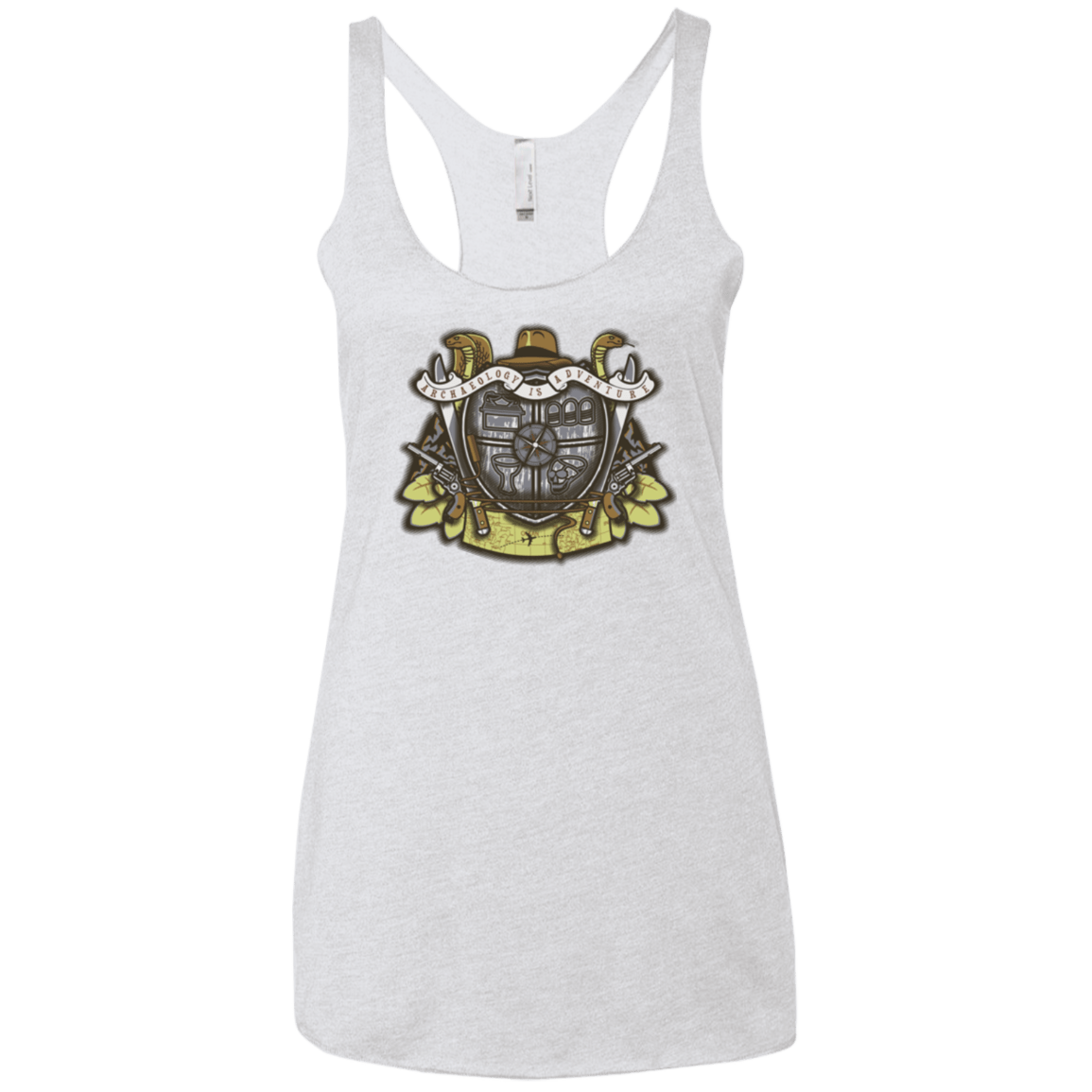 T-Shirts Heather White / X-Small Adventurer's Crest Women's Triblend Racerback Tank