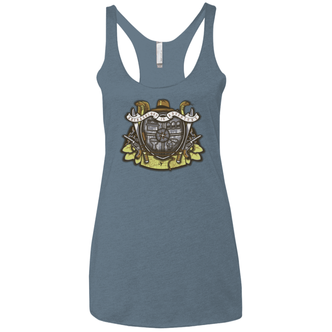 T-Shirts Indigo / X-Small Adventurer's Crest Women's Triblend Racerback Tank