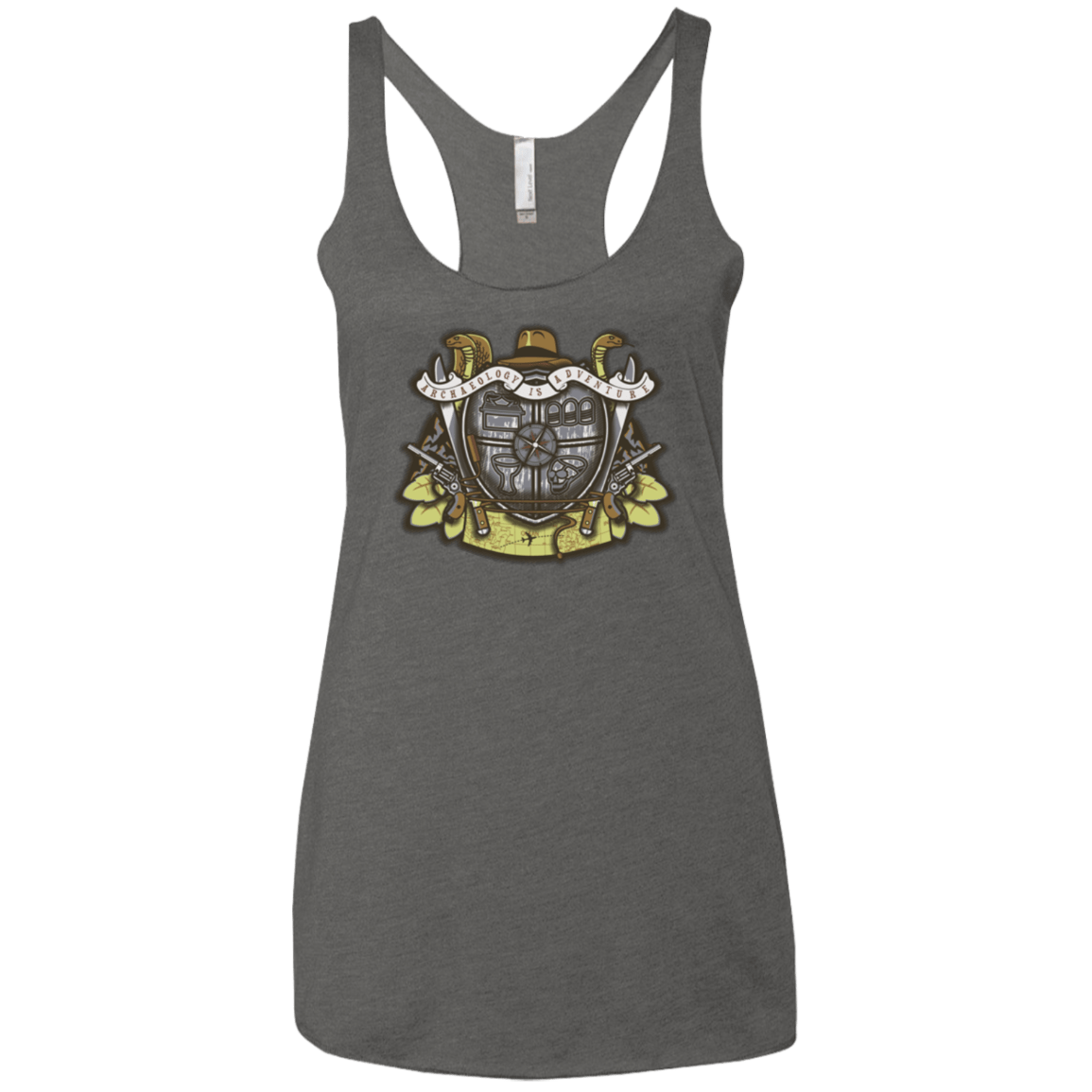 T-Shirts Premium Heather / X-Small Adventurer's Crest Women's Triblend Racerback Tank