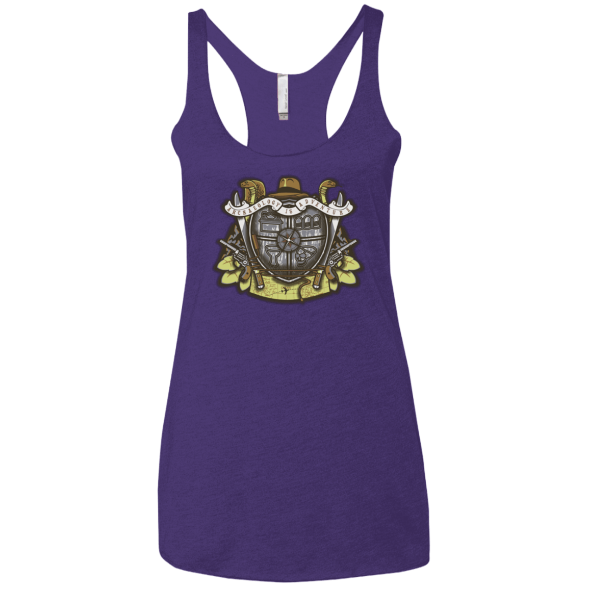 T-Shirts Purple / X-Small Adventurer's Crest Women's Triblend Racerback Tank