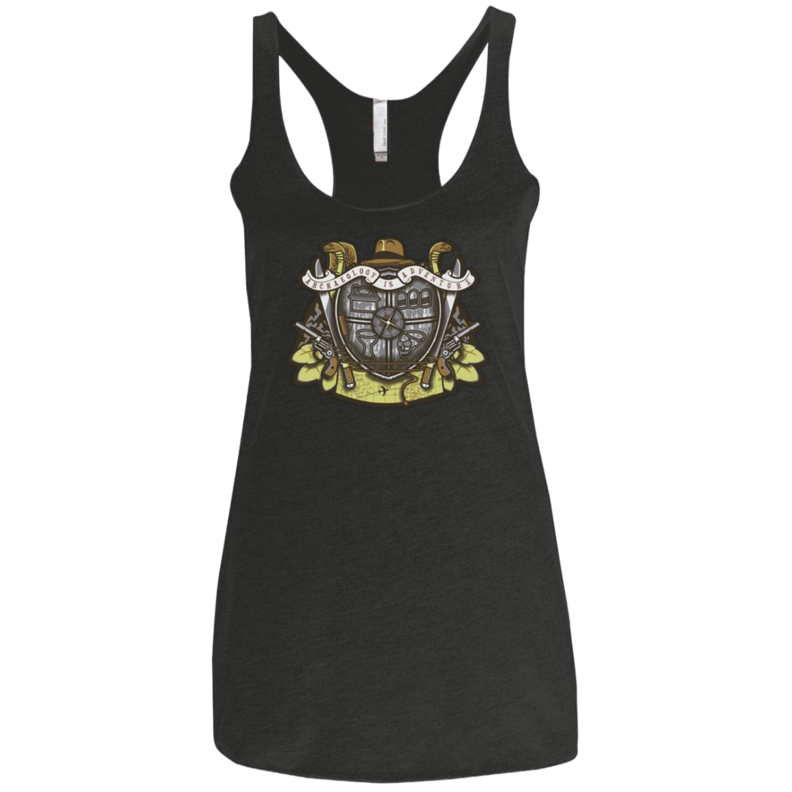 T-Shirts Vintage Black / X-Small Adventurer's Crest Women's Triblend Racerback Tank