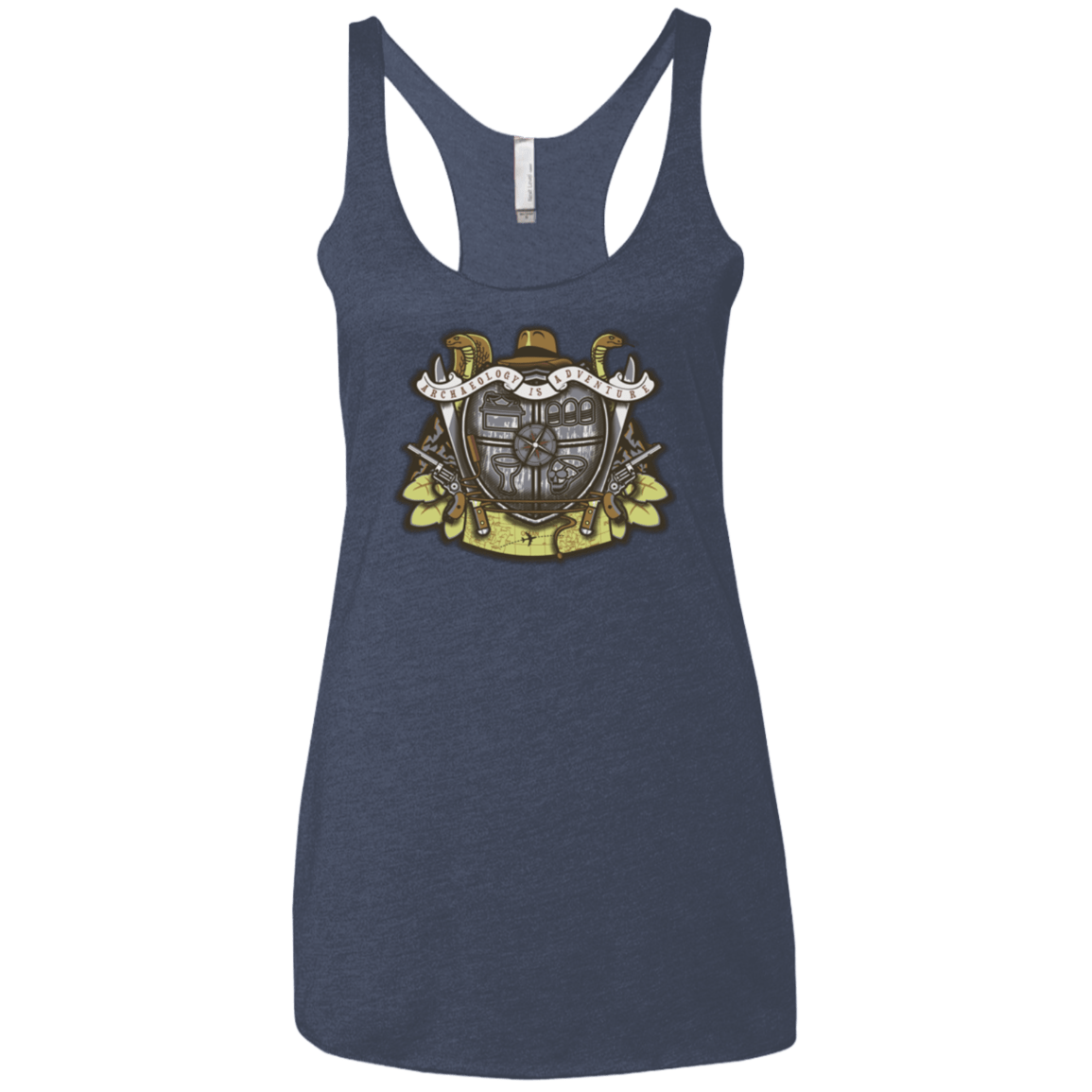 T-Shirts Vintage Navy / X-Small Adventurer's Crest Women's Triblend Racerback Tank