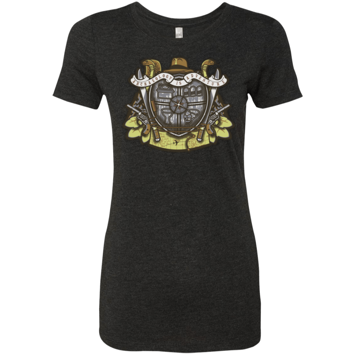 T-Shirts Vintage Black / Small Adventurer's Crest Women's Triblend T-Shirt