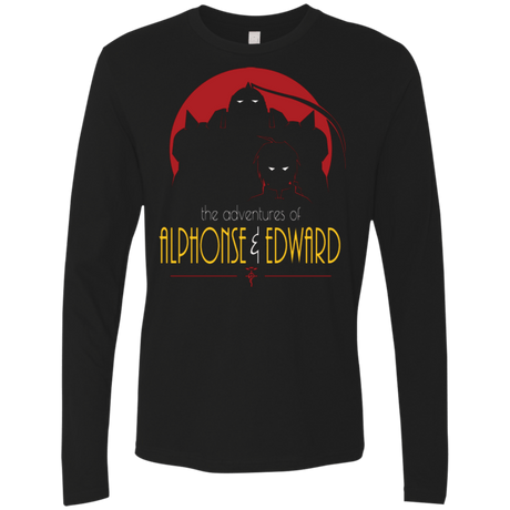 T-Shirts Black / Small Adventures of Alphonse & Edward Men's Premium Long Sleeve