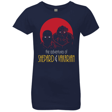 T-Shirts Midnight Navy / YXS Adventures of Broshep & Vakarian Girls Premium T-Shirt