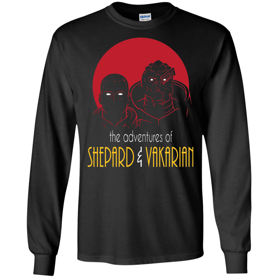 T-Shirts Black / S Adventures of Broshep & Vakarian Men's Long Sleeve T-Shirt