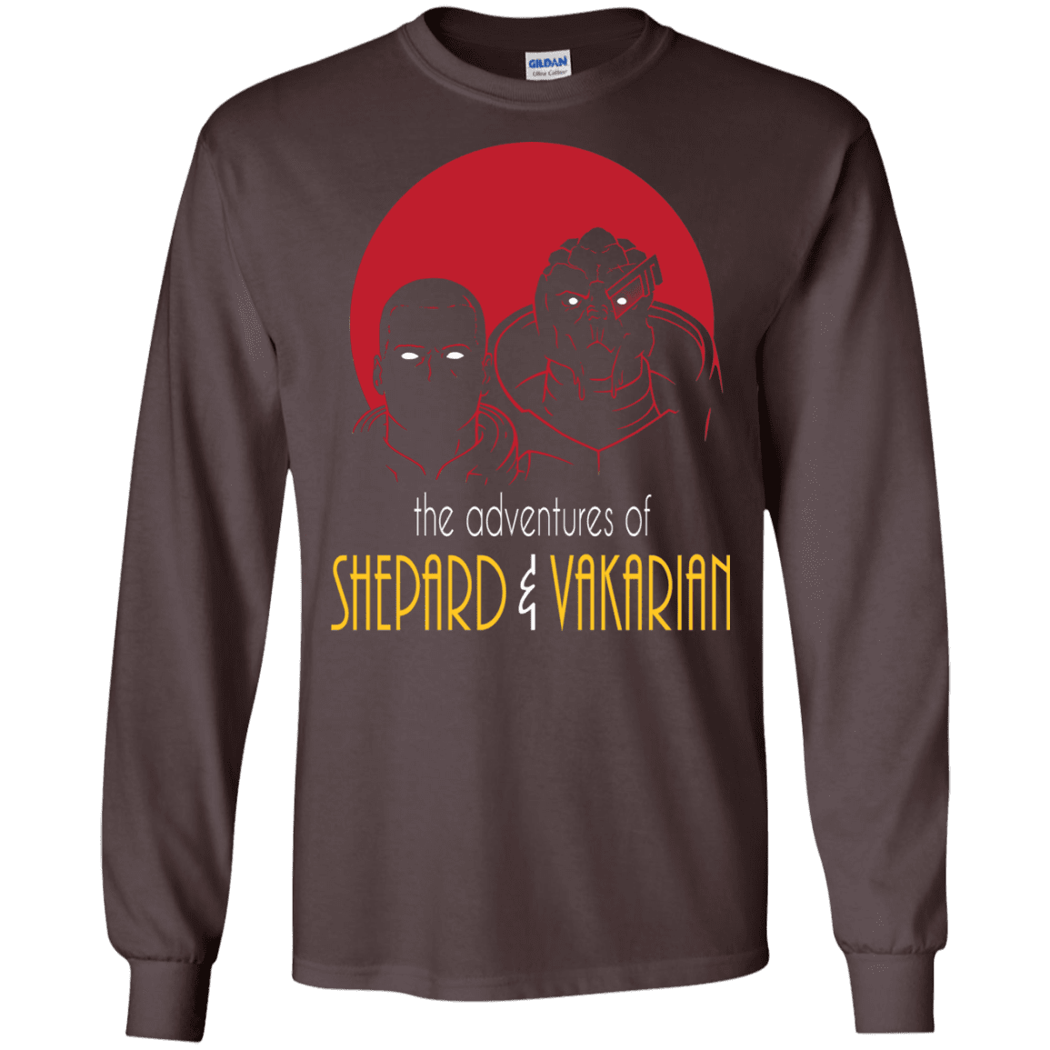 T-Shirts Dark Chocolate / S Adventures of Broshep & Vakarian Men's Long Sleeve T-Shirt