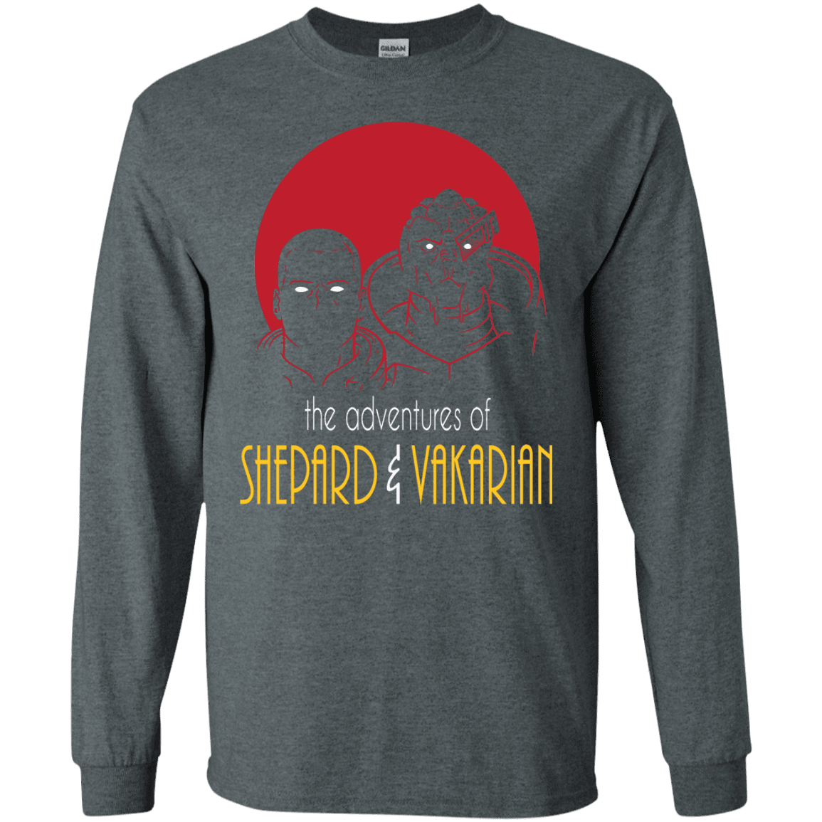 T-Shirts Dark Heather / S Adventures of Broshep & Vakarian Men's Long Sleeve T-Shirt