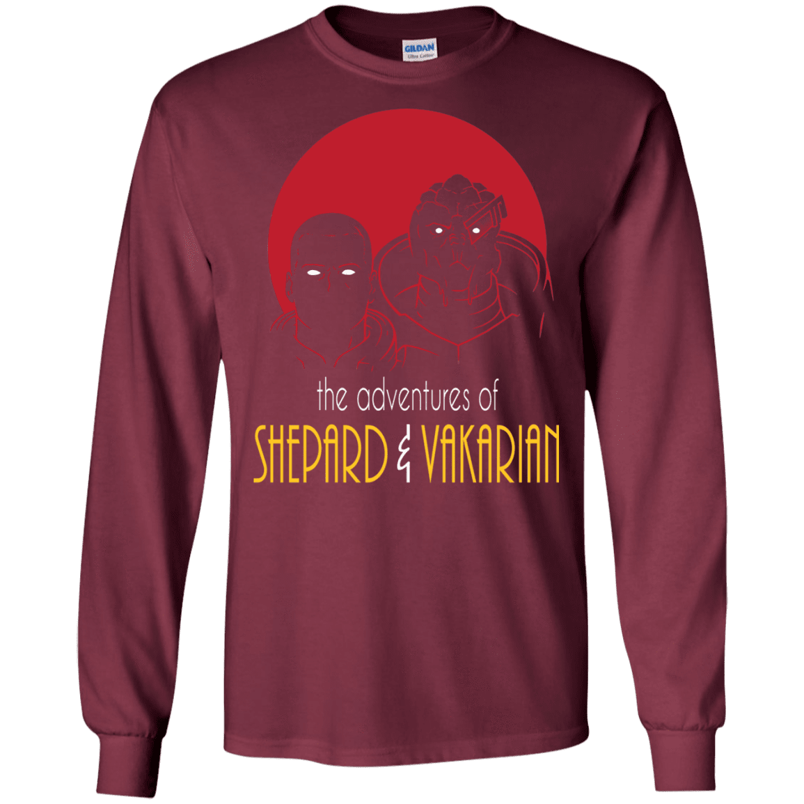 T-Shirts Maroon / S Adventures of Broshep & Vakarian Men's Long Sleeve T-Shirt