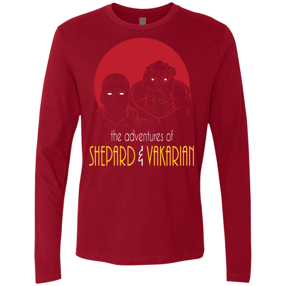 T-Shirts Cardinal / S Adventures of Broshep & Vakarian Men's Premium Long Sleeve