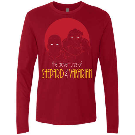 T-Shirts Cardinal / S Adventures of Broshep & Vakarian Men's Premium Long Sleeve