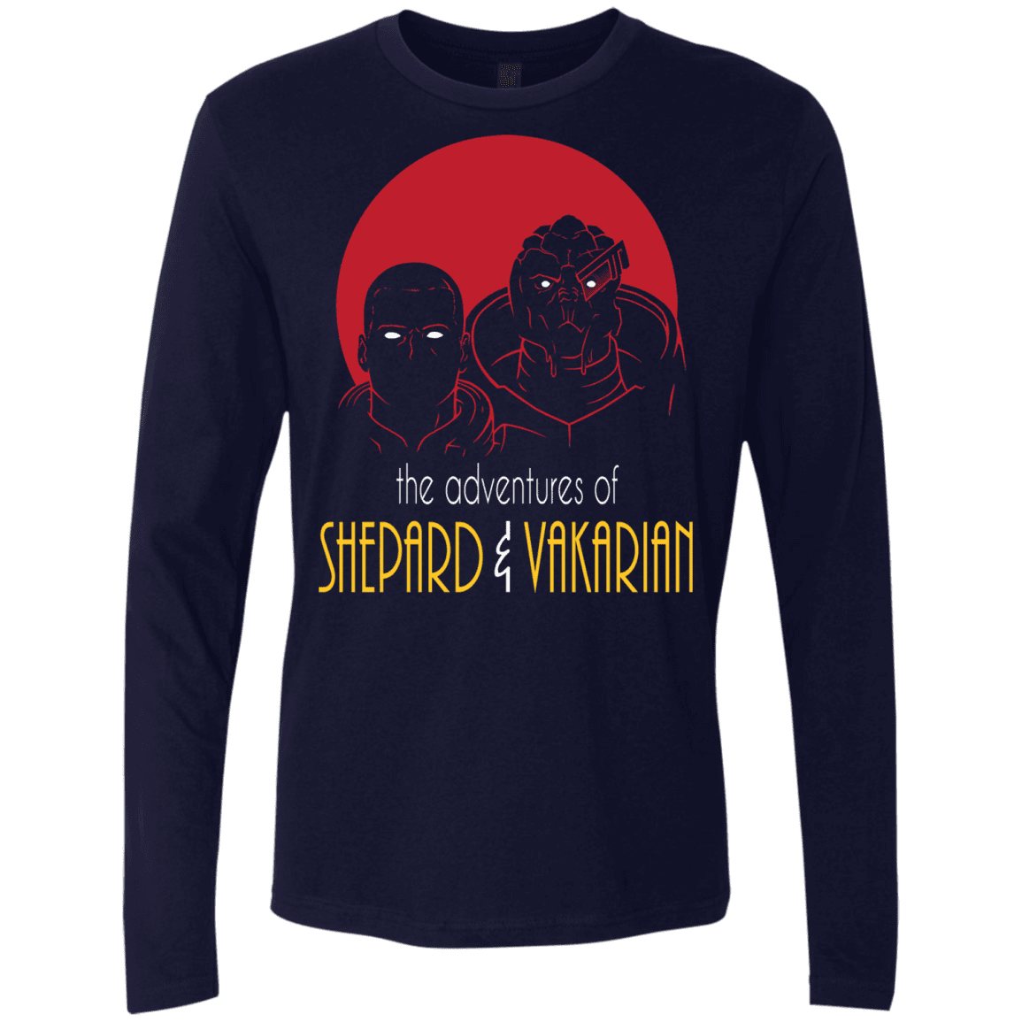 T-Shirts Midnight Navy / S Adventures of Broshep & Vakarian Men's Premium Long Sleeve