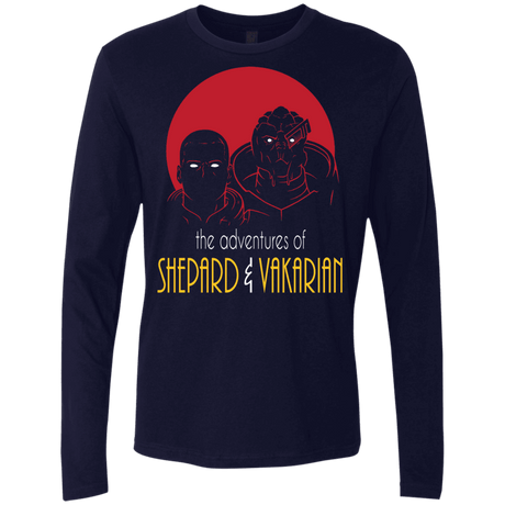 T-Shirts Midnight Navy / S Adventures of Broshep & Vakarian Men's Premium Long Sleeve