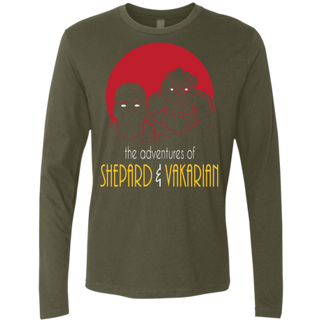 T-Shirts Military Green / S Adventures of Broshep & Vakarian Men's Premium Long Sleeve