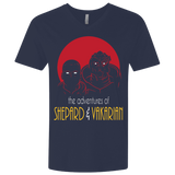 T-Shirts Midnight Navy / X-Small Adventures of Broshep & Vakarian Men's Premium V-Neck