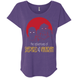 T-Shirts Purple Rush / X-Small Adventures of Broshep & Vakarian Triblend Dolman Sleeve