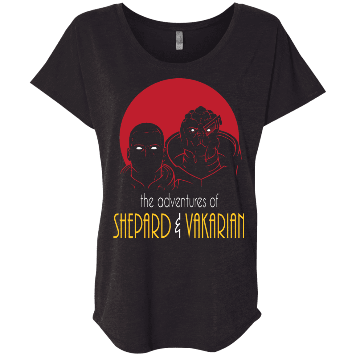 T-Shirts Vintage Black / X-Small Adventures of Broshep & Vakarian Triblend Dolman Sleeve