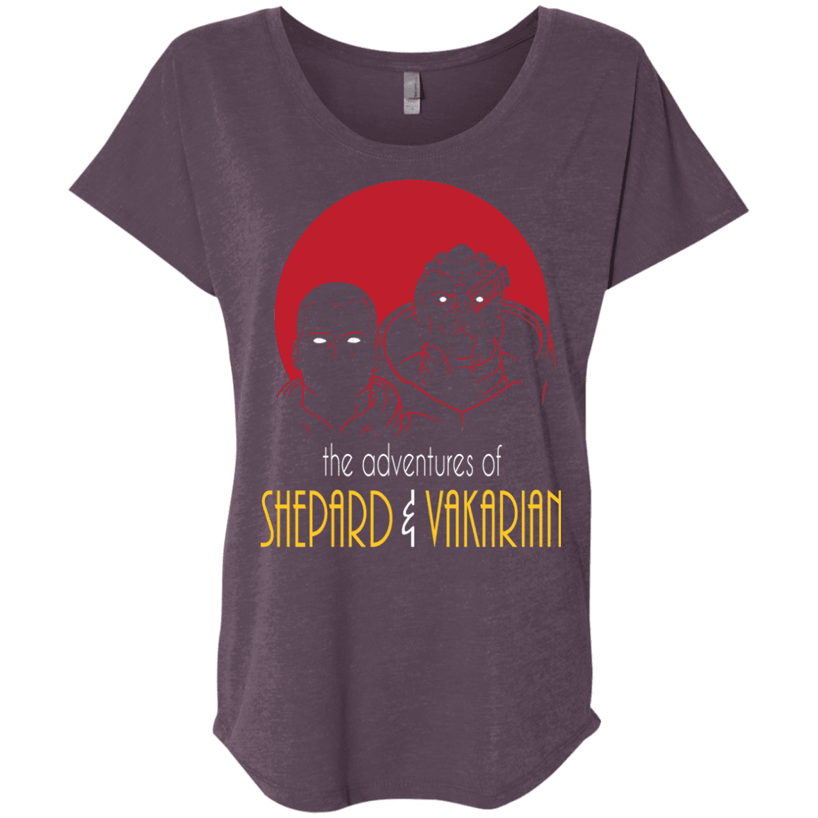 T-Shirts Vintage Purple / X-Small Adventures of Broshep & Vakarian Triblend Dolman Sleeve