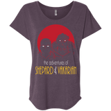 T-Shirts Vintage Purple / X-Small Adventures of Broshep & Vakarian Triblend Dolman Sleeve