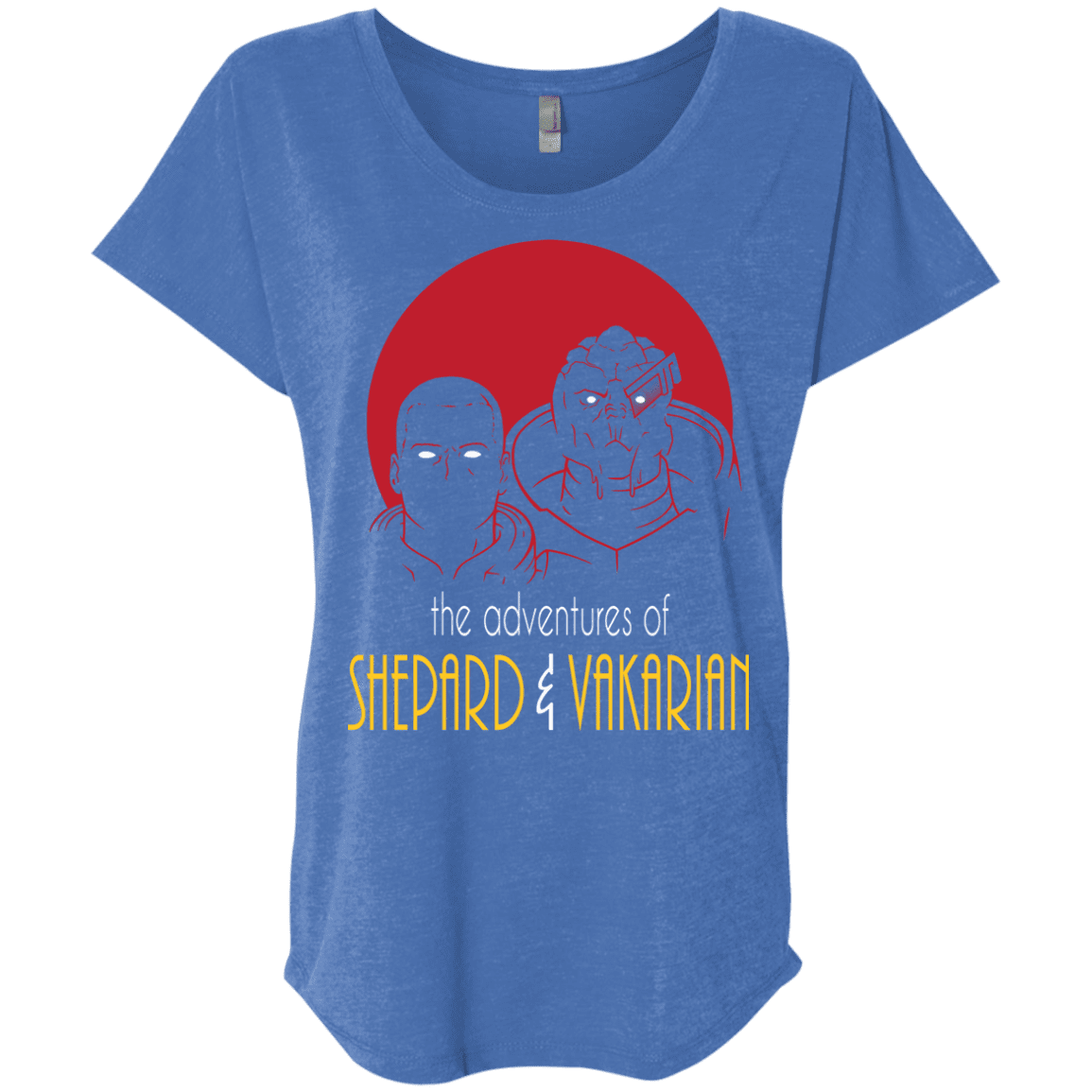 T-Shirts Vintage Royal / X-Small Adventures of Broshep & Vakarian Triblend Dolman Sleeve