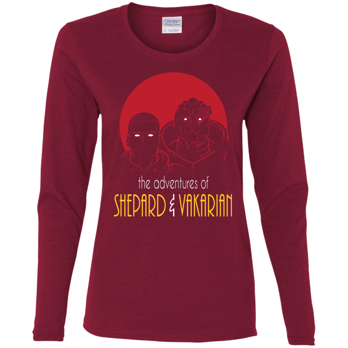 T-Shirts Cardinal / S Adventures of Broshep & Vakarian Women's Long Sleeve T-Shirt