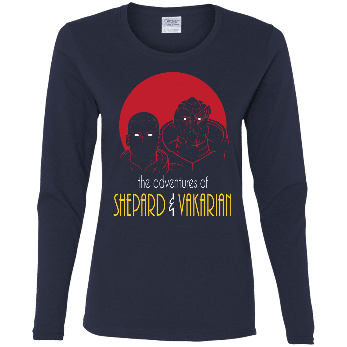 T-Shirts Navy / S Adventures of Broshep & Vakarian Women's Long Sleeve T-Shirt