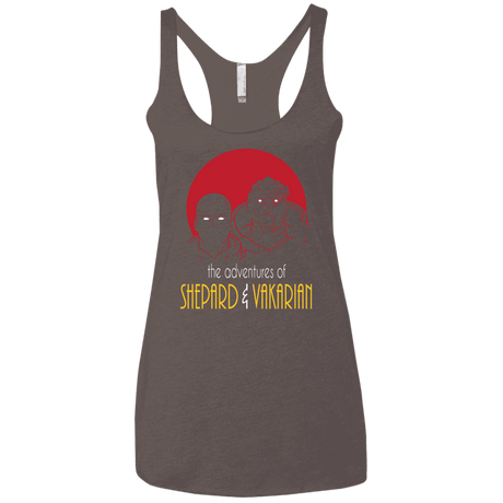 T-Shirts Macchiato / X-Small Adventures of Broshep & Vakarian Women's Triblend Racerback Tank