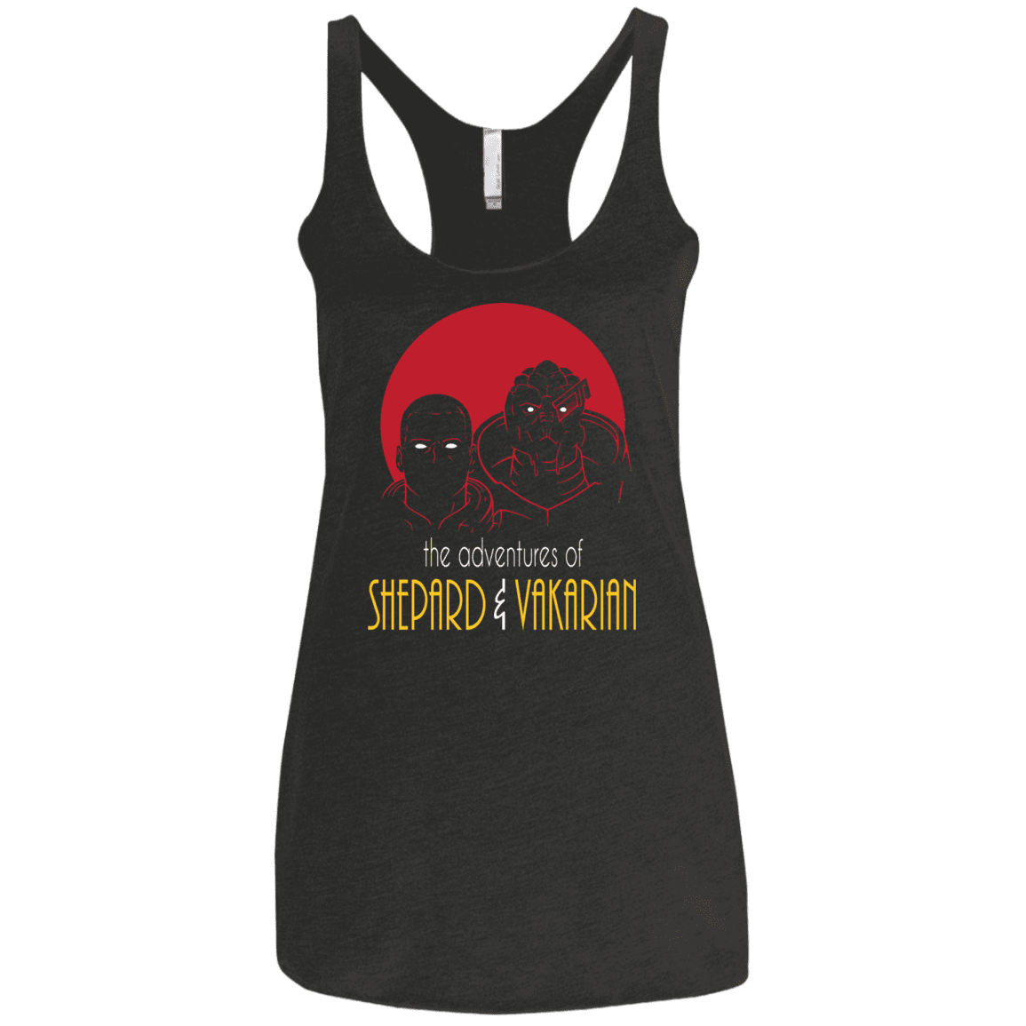 T-Shirts Vintage Black / X-Small Adventures of Broshep & Vakarian Women's Triblend Racerback Tank