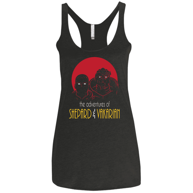 T-Shirts Vintage Black / X-Small Adventures of Broshep & Vakarian Women's Triblend Racerback Tank