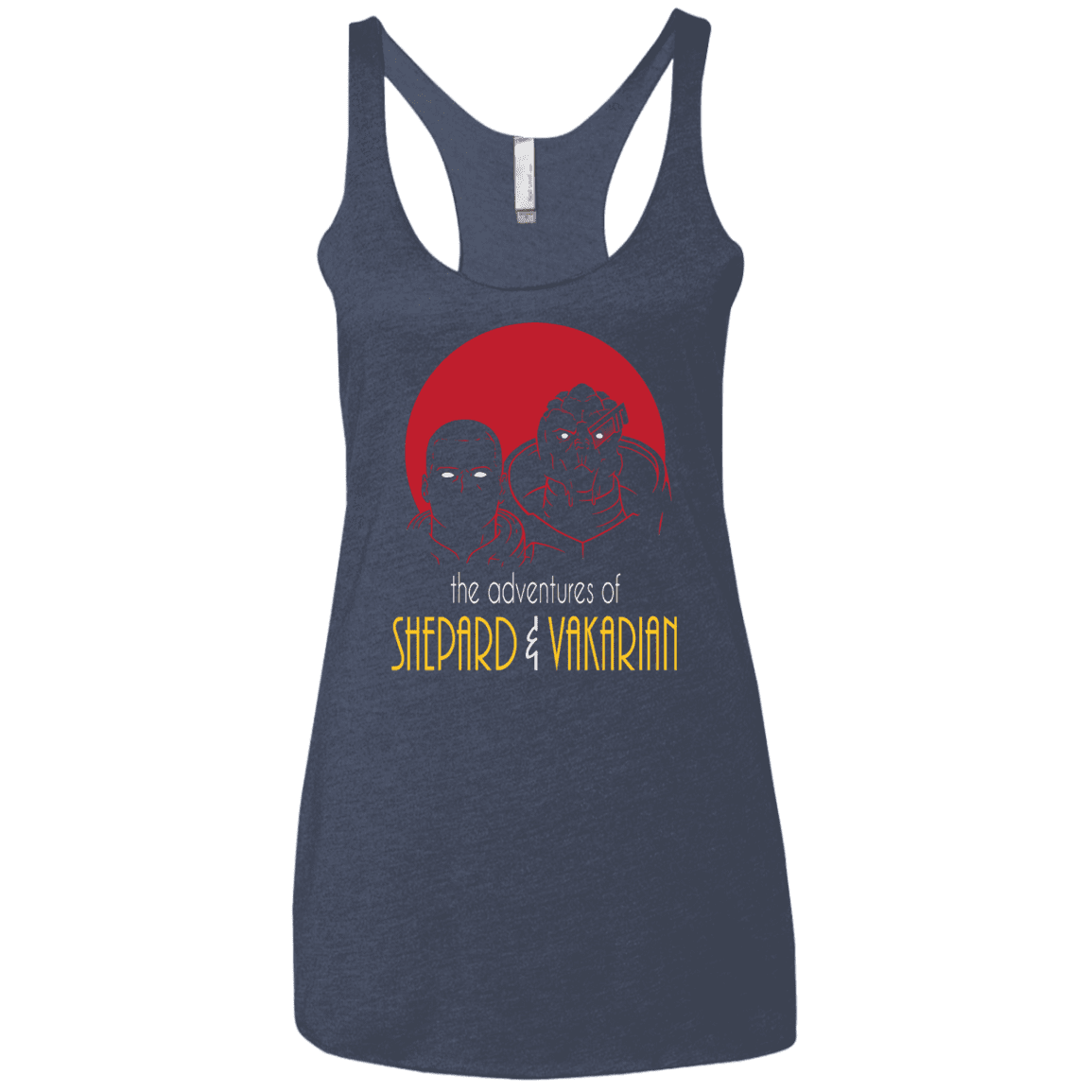 T-Shirts Vintage Navy / X-Small Adventures of Broshep & Vakarian Women's Triblend Racerback Tank