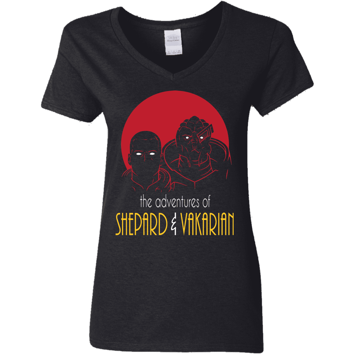 T-Shirts Black / S Adventures of Broshep & Vakarian Women's V-Neck T-Shirt