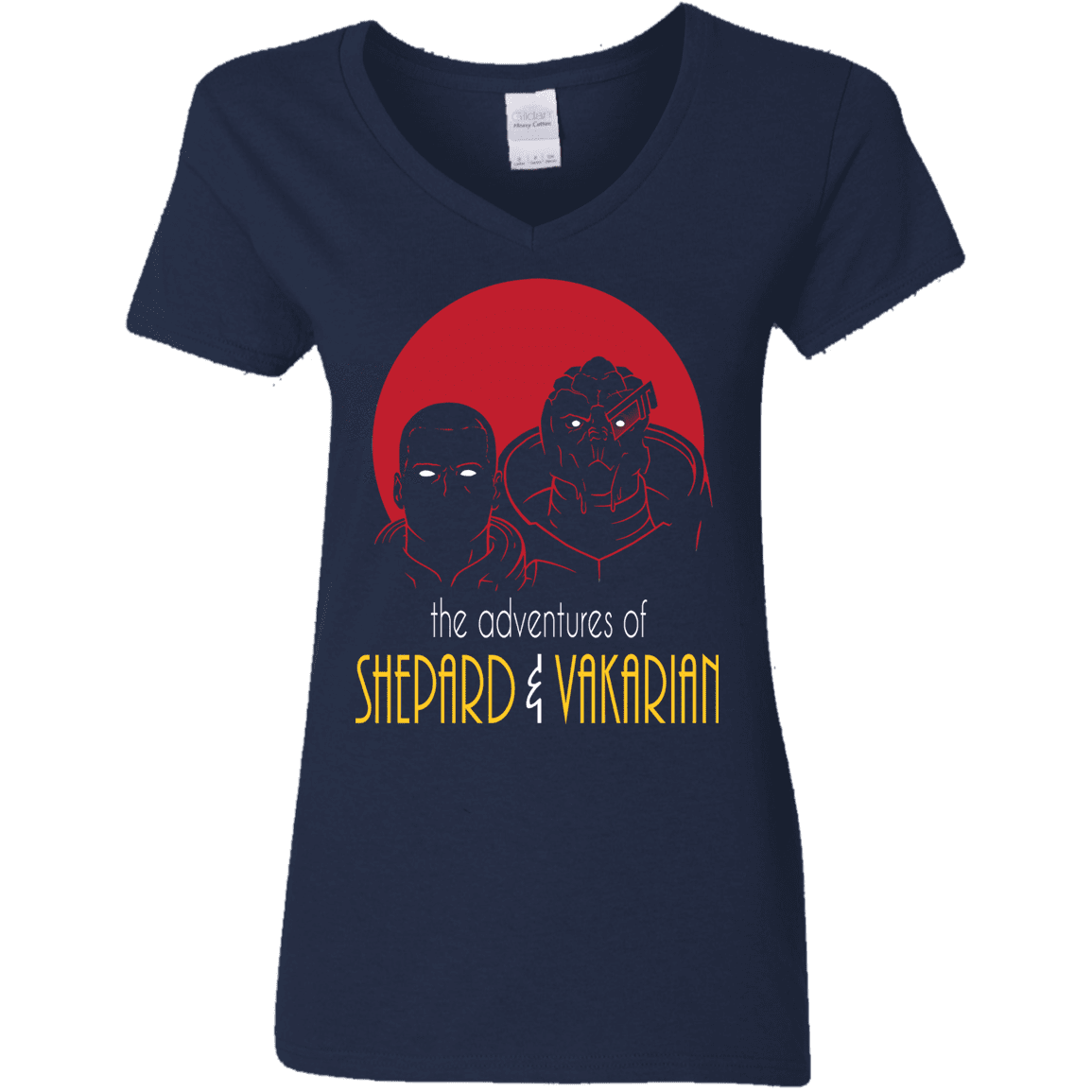 T-Shirts Navy / S Adventures of Broshep & Vakarian Women's V-Neck T-Shirt