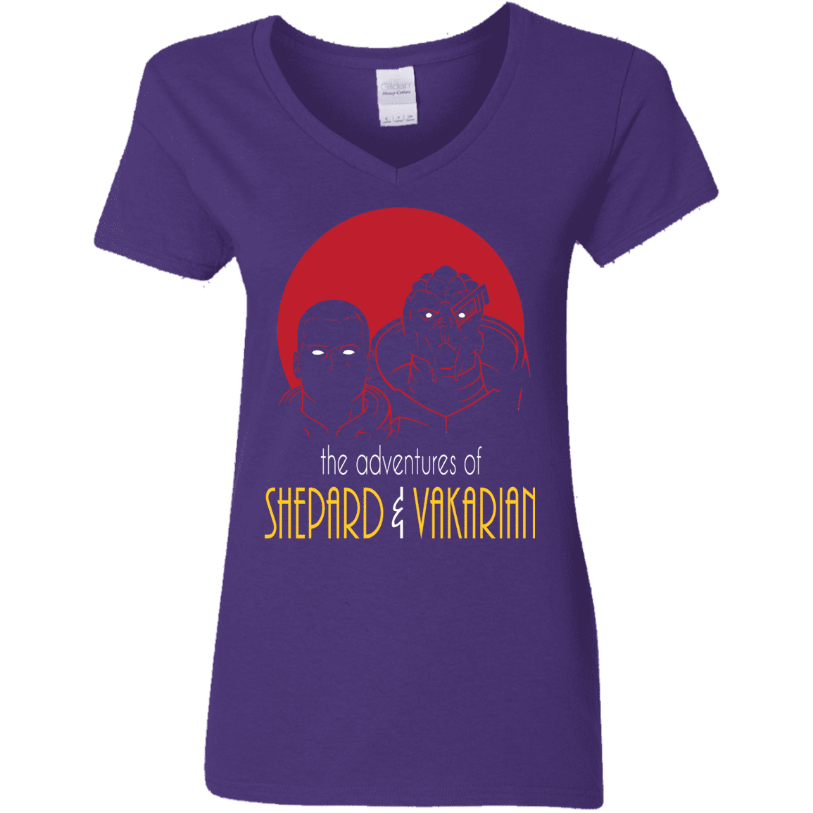 T-Shirts Purple / S Adventures of Broshep & Vakarian Women's V-Neck T-Shirt