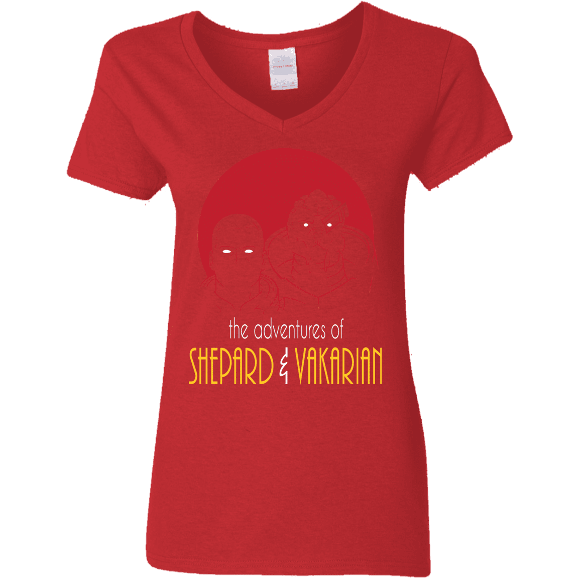 T-Shirts Red / S Adventures of Broshep & Vakarian Women's V-Neck T-Shirt