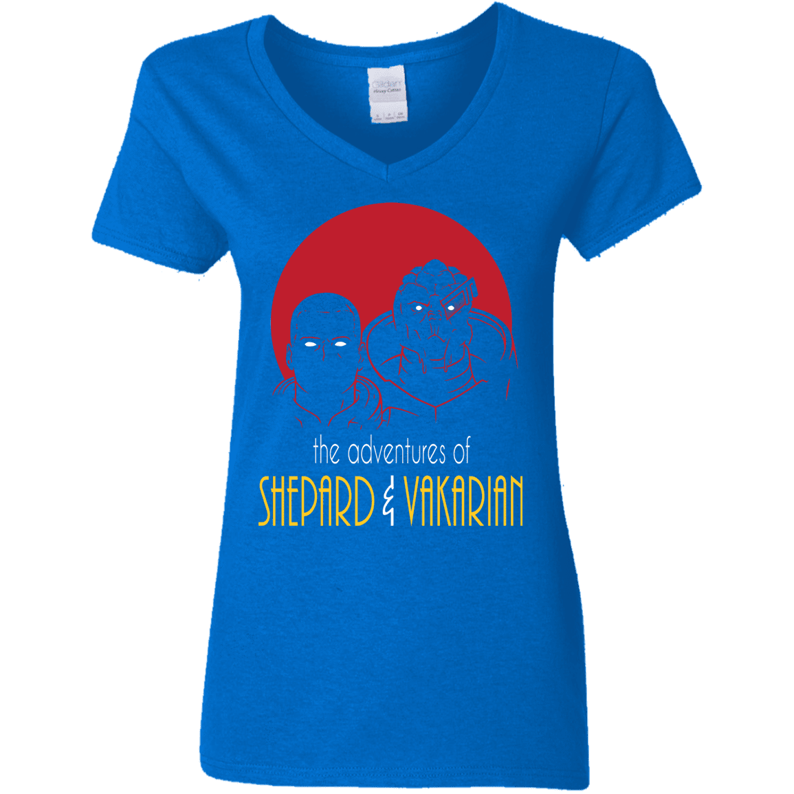 T-Shirts Royal / S Adventures of Broshep & Vakarian Women's V-Neck T-Shirt