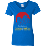 T-Shirts Royal / S Adventures of Broshep & Vakarian Women's V-Neck T-Shirt