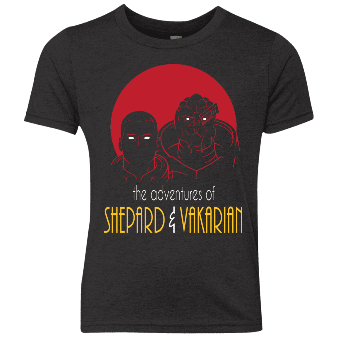 T-Shirts Vintage Black / YXS Adventures of Broshep & Vakarian Youth Triblend T-Shirt