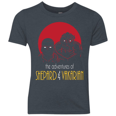 T-Shirts Vintage Navy / YXS Adventures of Broshep & Vakarian Youth Triblend T-Shirt
