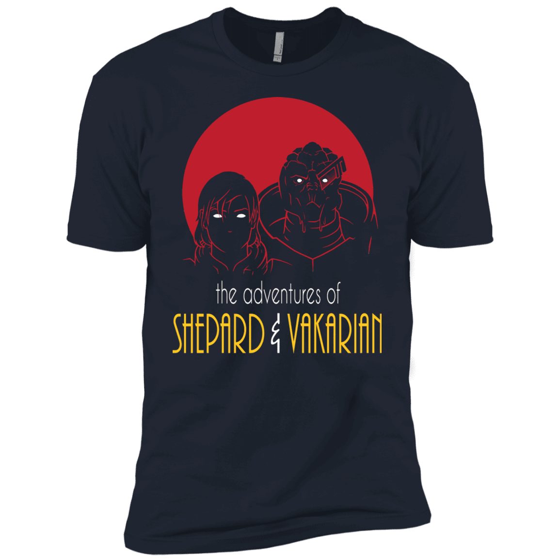 T-Shirts Midnight Navy / YXS Adventures of Femshep & Vakarian Boys Premium T-Shirt