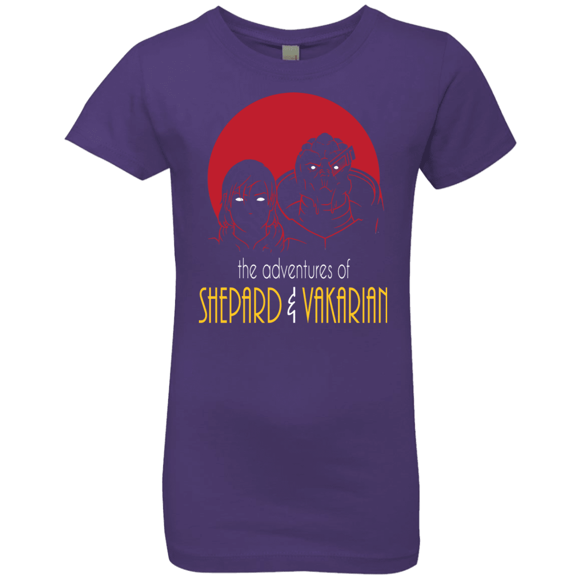 T-Shirts Purple Rush / YXS Adventures of Femshep & Vakarian Girls Premium T-Shirt