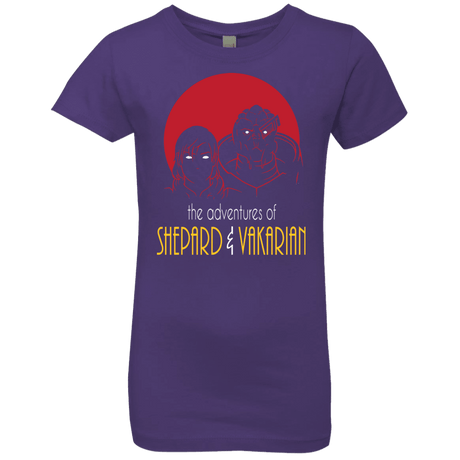 T-Shirts Purple Rush / YXS Adventures of Femshep & Vakarian Girls Premium T-Shirt