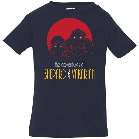 T-Shirts Navy / 6 Months Adventures of Femshep & Vakarian Infant Premium T-Shirt