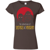 T-Shirts Dark Chocolate / S Adventures of Femshep & Vakarian Junior Slimmer-Fit T-Shirt