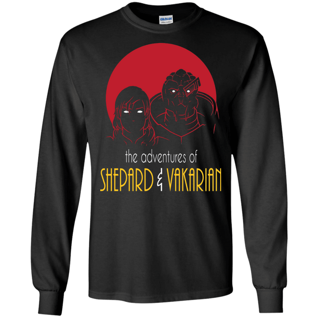 T-Shirts Black / S Adventures of Femshep & Vakarian Men's Long Sleeve T-Shirt