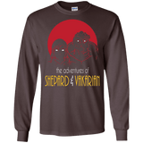 T-Shirts Dark Chocolate / S Adventures of Femshep & Vakarian Men's Long Sleeve T-Shirt