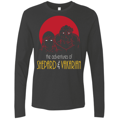 T-Shirts Heavy Metal / S Adventures of Femshep & Vakarian Men's Premium Long Sleeve