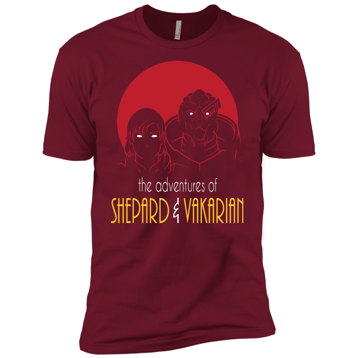 T-Shirts Cardinal / X-Small Adventures of Femshep & Vakarian Men's Premium T-Shirt